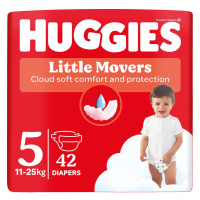 Huggies Little Movers 5 11-25 kg jednorázové plenky 42 ks