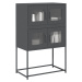 vidaXL Skříň highboard antracitová 68x39x107 cm ocel