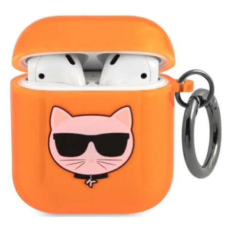 Karl Lagerfeld KLA2UCHFO AirPods cover orange Choupette (KLA2UCHFO)