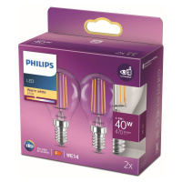 Philips Philips LED žárovka E14 4,3W P45 Filament 2700K 2k