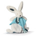 Doudou et Compagnie Paris Doudou Plyšový králíček s muchláčkem 25 cm modrá