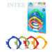 INTEX Kroužky barevné rybička do vody na potápění set 4ks na kartě 55507