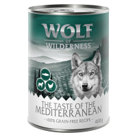 Wolf of Wilderness konzervy 6 x 400 g , 5 + 1 zdarma! - The Taste Of The Mediterranean