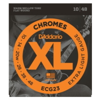 D'Addario ECG23 Chromes Flat Wound Extra Light 10-48