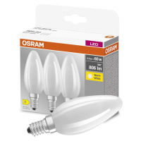 3PAK LED žárovka LED E14 B35 5,5W = 60W 806lm 2700K Teplá 300° Filament OSRAM BASE