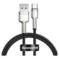 Kabel USB-C Baseus Cafule, 66 W, 1 m (černý)