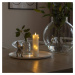 Konstsmide Christmas LED vosková svíčka krémová barva jantarová 17,8 cm