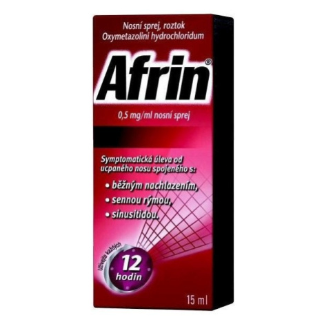 Afrin 0,5 mg/ml nosní sprej 15 ml
