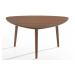 Estila Skandinávský designový konferenční stolek Nordica Nogal v trojúhelníkovém tvaru ze dřeva 