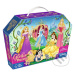 Princezné Disney (Puzzle 70 glitter v kufríku) - puzzle z kategorie 60 - 300 dílků