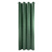 Dekorační velvet závěs s kroužky ADELE RINGS zelená 140x250 cm (cena za 1 kus) MyBestHome