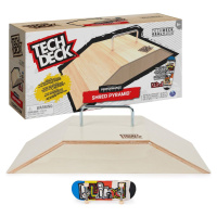 Tech Deck dřevěná rampa s fingerboardem