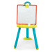 Školní tabule oboustranná Activity Plastic Board Smoby 2v1 magnetická na fixky a křídu a 7 doplň