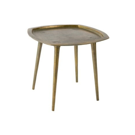 Mosazný odkládací stolek Dutchbone Abbas, 45 x 45 cm