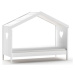 Bílá domečková dětská postel 90x200 cm Amori - Vipack