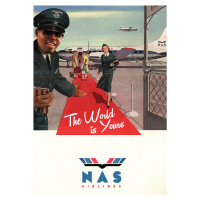 Umělecký tisk Nas Airlines, Ads Libitum / David Redon, (30 x 40 cm)