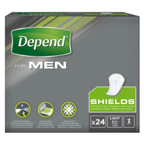 DEPEND For men light inkontinenční vložky pro muže 24 kusů