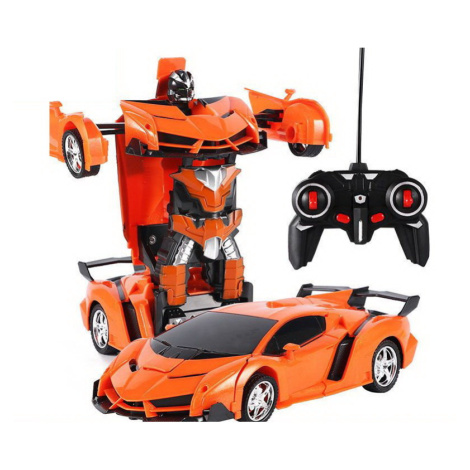 mamido  Auto Robot Transformers 2v1 na dálkové ovládání RC oranžová červená