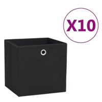 Shumee Úložné boxy 28 × 28 × 28 cm, 10 ks, černé