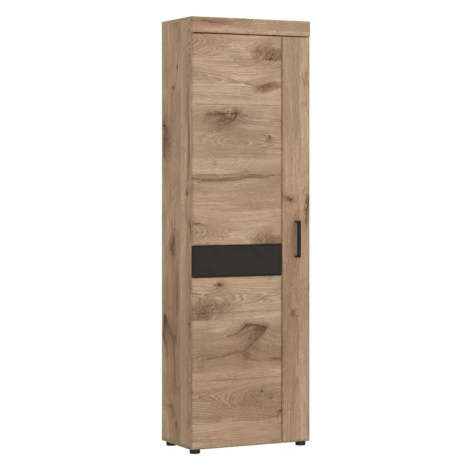 Šatní skříň Grano GRNGS1L 1D dub viking/pvc dub viking/pvc šedý vesmír BAUMAX