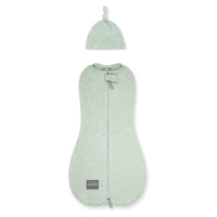 Zavinovačka Sleepee First Step Swaddle s čepičkou zdarma mintová