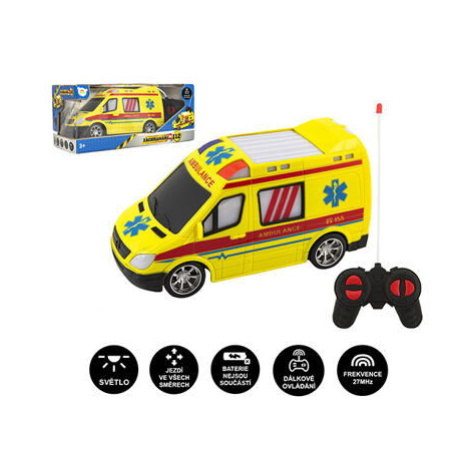 Teddies Auto RC ambulance plast 20cm na dálkové ovládání