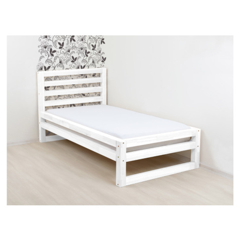 Benlemi Jednolůžková postel DELUXE Zvolte barvu: Bílá, Zvolte rozměr: 120 x 200 cm
