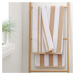 Béžovo-bílá bavlněná osuška 90x140 cm Stripe Jacquard – Bianca