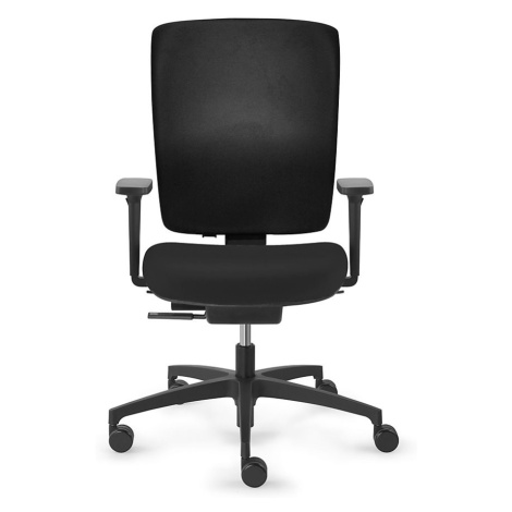 Dauphin Kancelářská otočná židle SHAPE ECONOMY2, čalouněné opěradlo, černá, výška opěradla 500 -