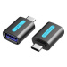 Vention USB-C (M) to USB 3.0 (F) OTG Adapter Black PVC Type