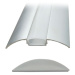 SOLIGHT WM907 hliníkový profil pro LED pásky plochý, 51x8mm, mléčný difuzor, 1m