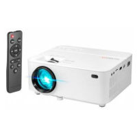 Projektor Technaxx Mini LED TX-113 / 800 × 480 px / 1800 lm / HDMI / max. 5 m / bílá / ROZBALENO