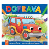 Doprava - Omalovánka s pohyblivýma očkama