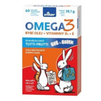 Vitar Kids Omega 3 + Vitamin D + Vitamin E 60 kapslí