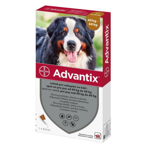 Bayer Advantix Spot On 1x6ml pro psy 40-60kg