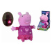 Peppa Pig 2v1 plyšový usínáček, hrající + světlo, růžový, 25 cm