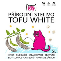 Rebel Cat přírodní stelivo hrudkující Tofu White 5l