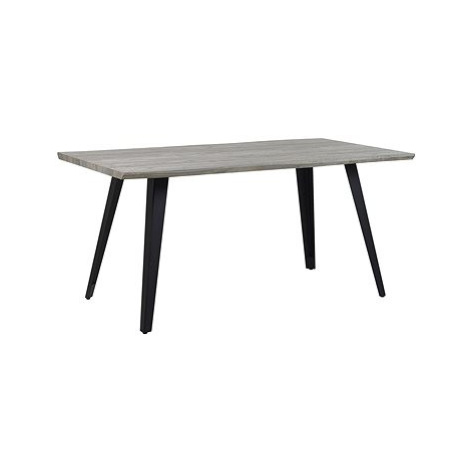 Jídelní stůl 160 x 90 cm šedé dřevo WITNEY, 245902 BELIANI
