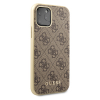 Guess 4G Zadní kryt GUHCN58G4GB pro Apple iPhone 11 Pro brown