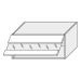 ArtExt Kuchyňská skříňka horní BONN | W4BS 80 LAM Barva korpusu: Grey