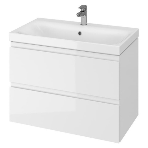 Koupelnová skříňka s umyvadlem Cersanit MODUO 79,5x62x44,7 cm bílá lesk S801-221-DSM