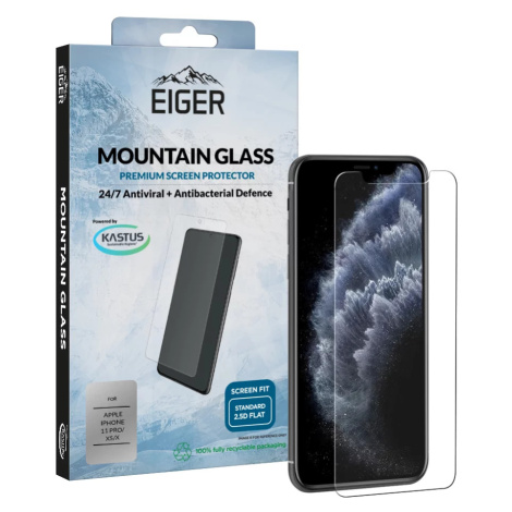 Ochranné sklo Eiger GLASS Tempered Glass Screen Protector for Apple iPhone 11 Pro /XS/X in Clear
