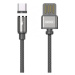 USB-C datový kabel s LED light magnetický Remax RC-095a Černý