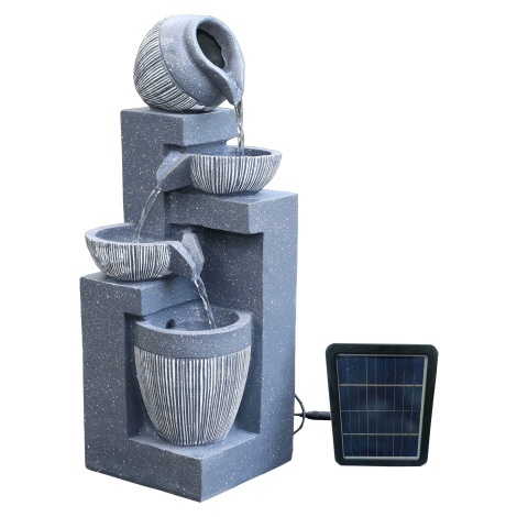 Zahradní solární fontána BestBerg SF-19 / polyresin / 19 x 19 x 51 cm