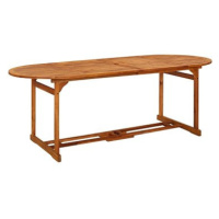 Zahradní jídelní stůl 220 × 90 × 75 cm masivní akáciové dřevo, 315949