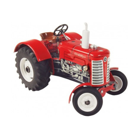 Traktor Zetor 50 Super červený na klíček kov 15cm 1:25 v krabičce Kovap