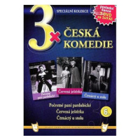 3x Česká komedie 6: Počestné paní pardubické, Červená ještěrka, Čtrnáctý u stolu /papírové pošet