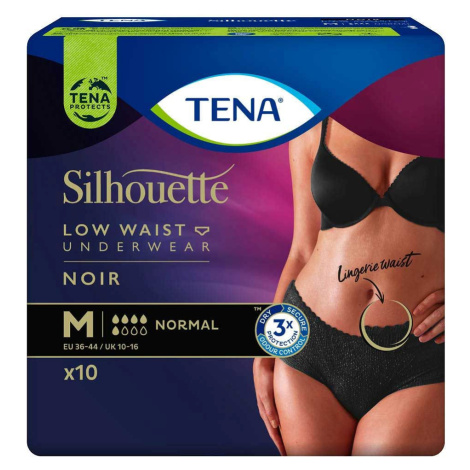 Tena Silhouette Low Waist Noir Normal M inkontinenční kalhotky 10 ks