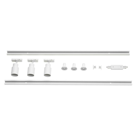 BIG WHITE SLV PURI 2.0 1fáze, sada 2m Triple Track Set, QPAR51, bílá 1008902