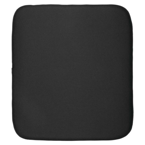 Černá podložka na umyté nádobí iDesign iDry, 45,7 x 40,6 cm